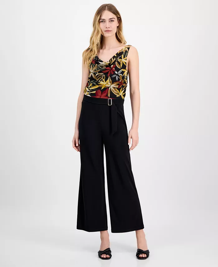 

Женские однотонные укороченные брюки Pallazo, размер P/XXS-XXL Anne Klein, черный