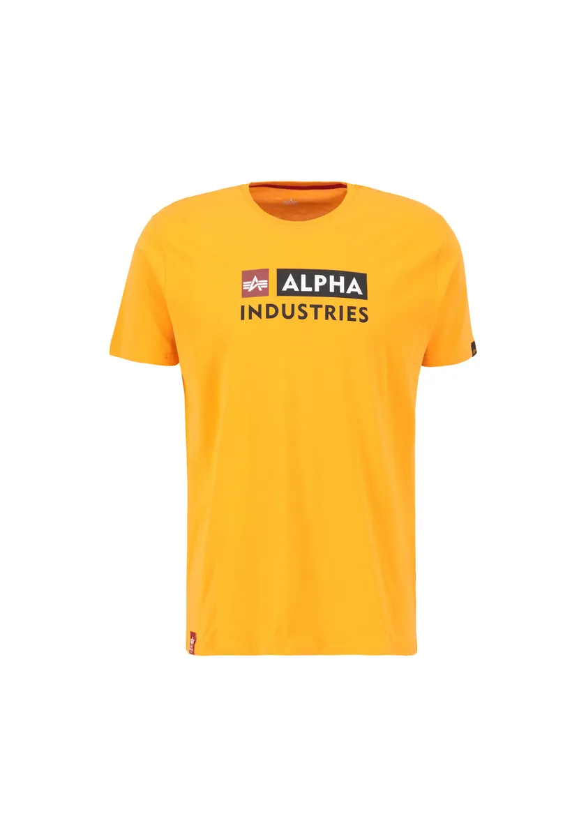 

Футболка Alpha Industries " Alpha Industries Мужчины - Футболки Alpha Block-Logo T", цвет Orange