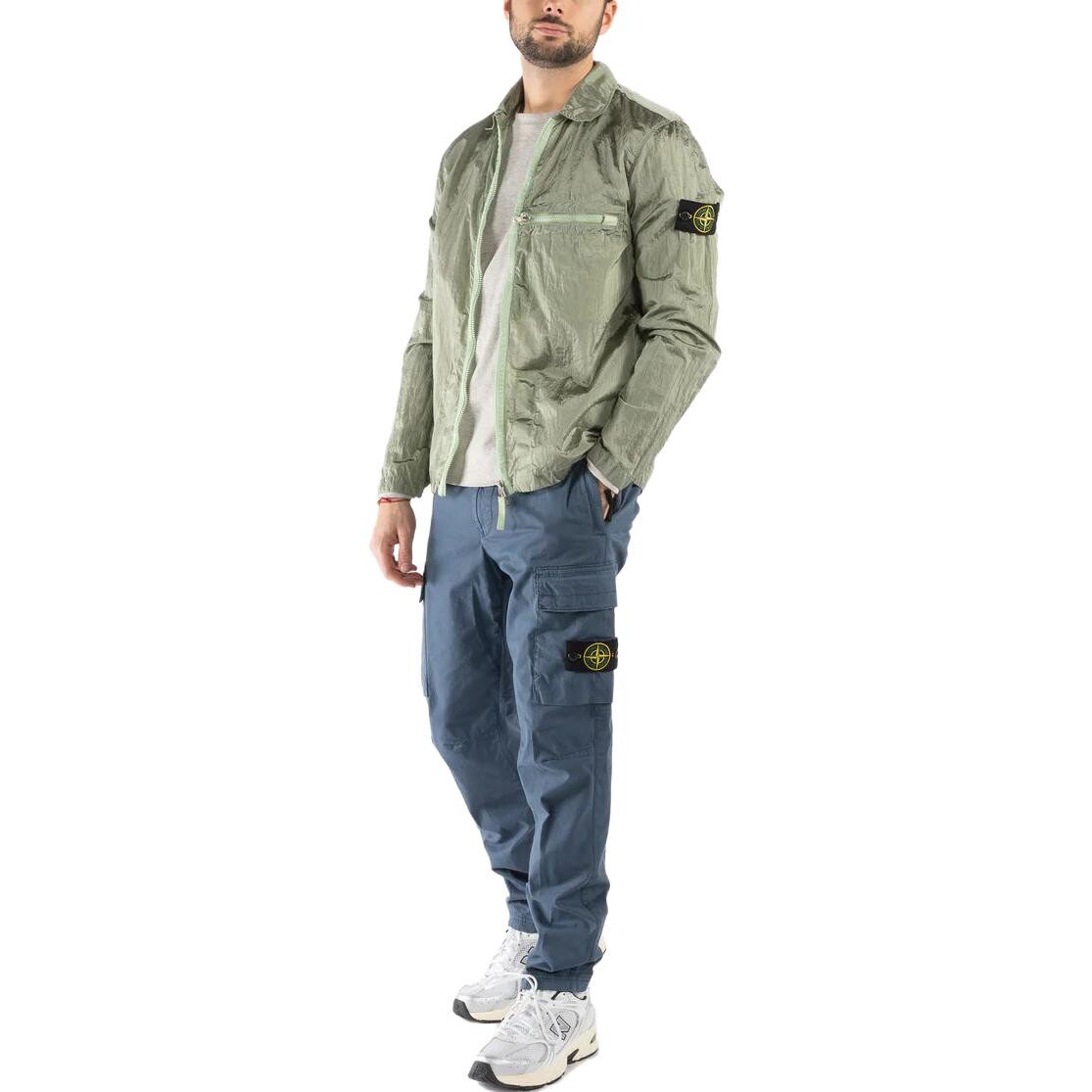 Куртка мужская Meta Stone Island нейлоновая, светло-зеленый — фото 3