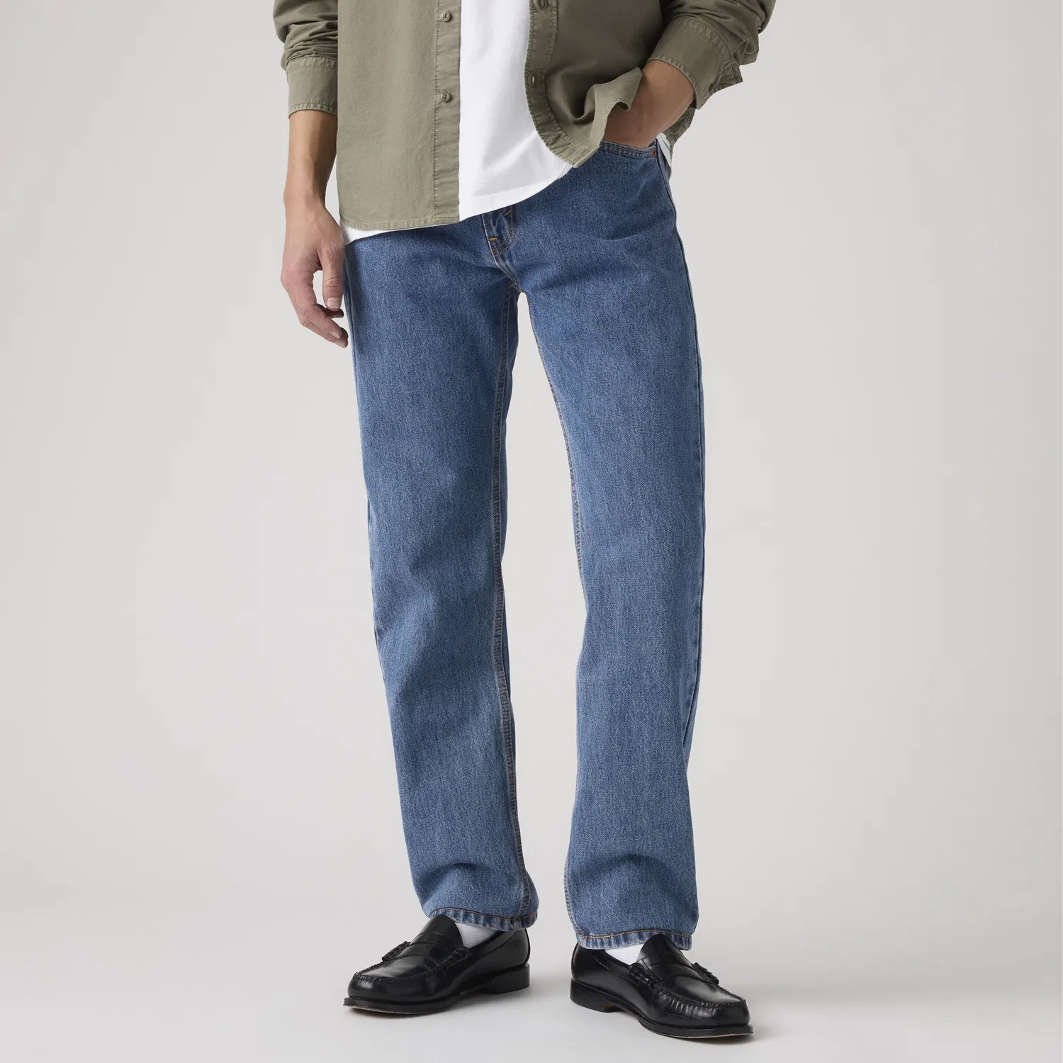 Джинсы Levi's 505 Regular, средне-синий — фото 2
