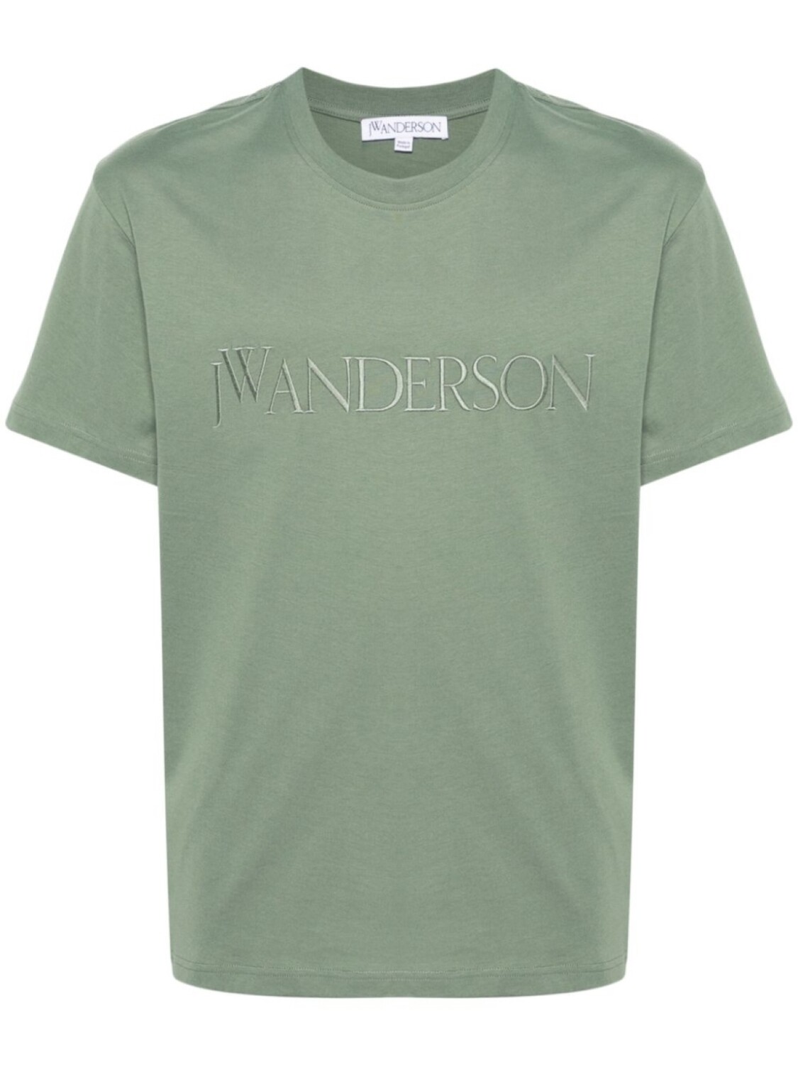

JW Anderson футболка с вышитым логотипом, зеленый