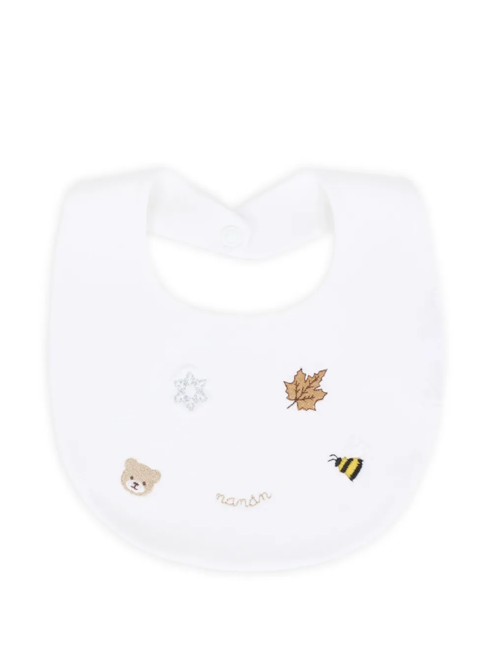 

Вышитый нагрудник NANAN, белый