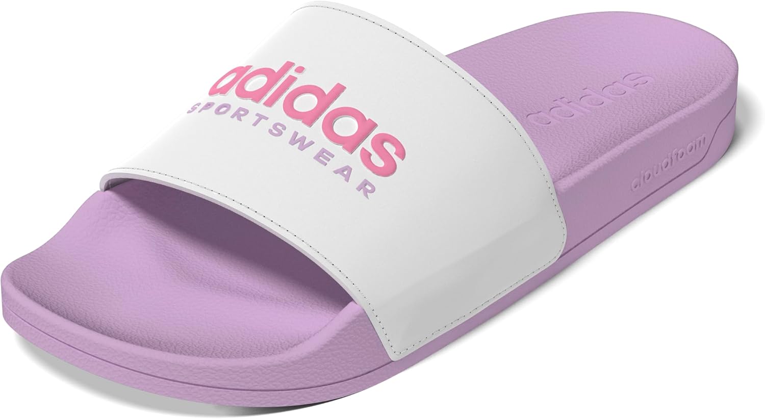

Сланцы для душа adidas Adilette для взрослых унисекс, белый/розовый/сиреневый