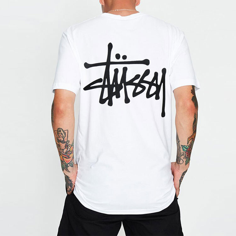 Футболка Stussy Basic, белый — фото 4