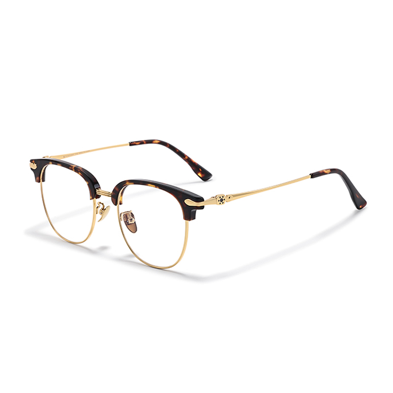 

Sagawa Пластиковая металлическая оправа для очков унисекс, Tortoiseshell Gold
