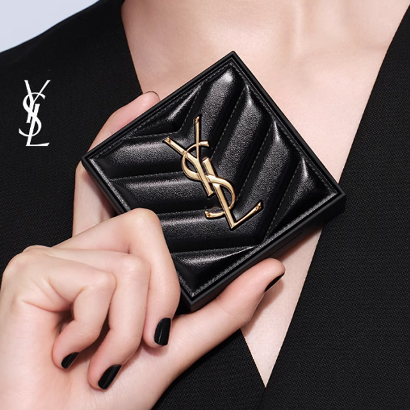 SAINT LAURENT Пудровая подушка big white cake набор косметики легко растушевывается натуральный стойкий — фото 4