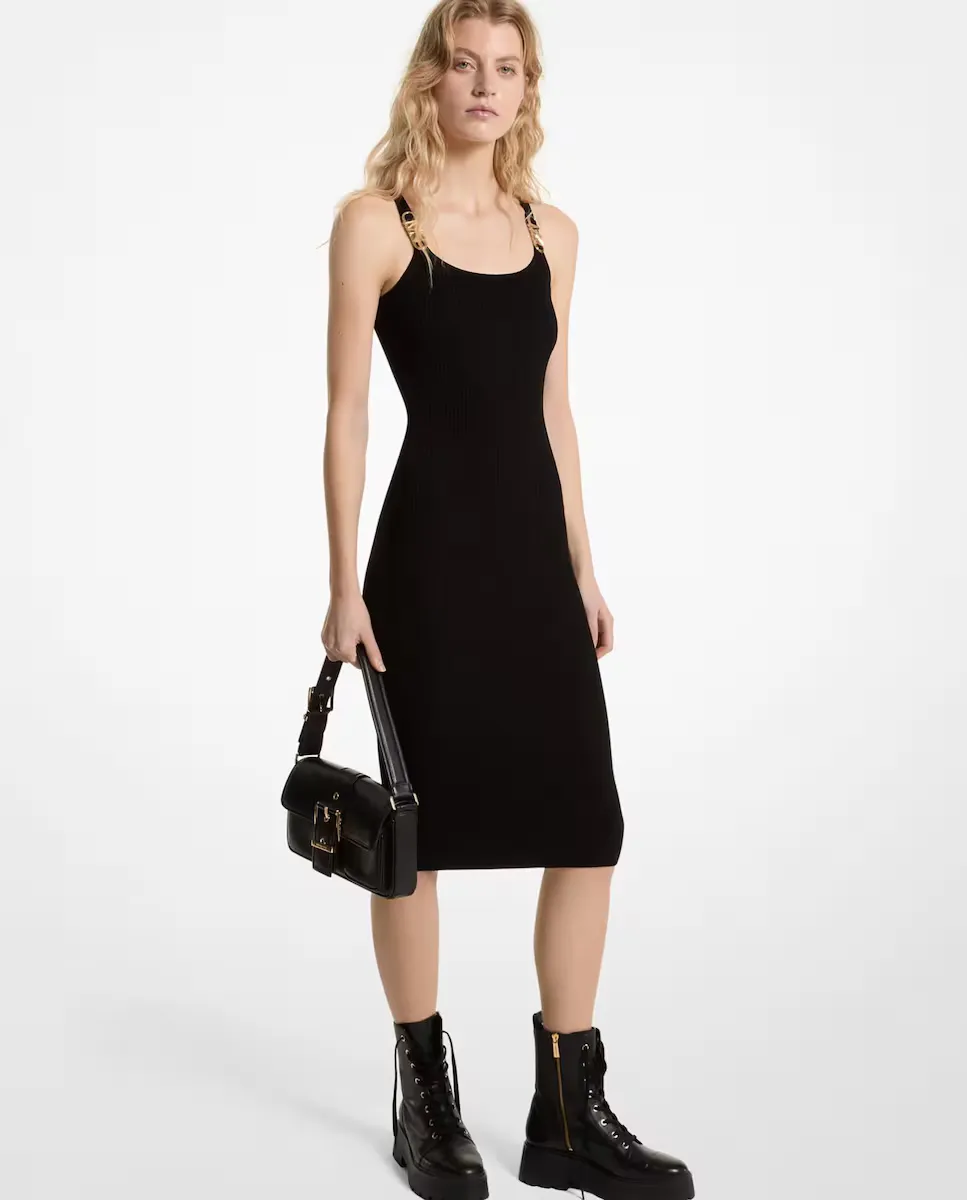 

Фактурное облегающее платье Michael Michael Kors, чёрный