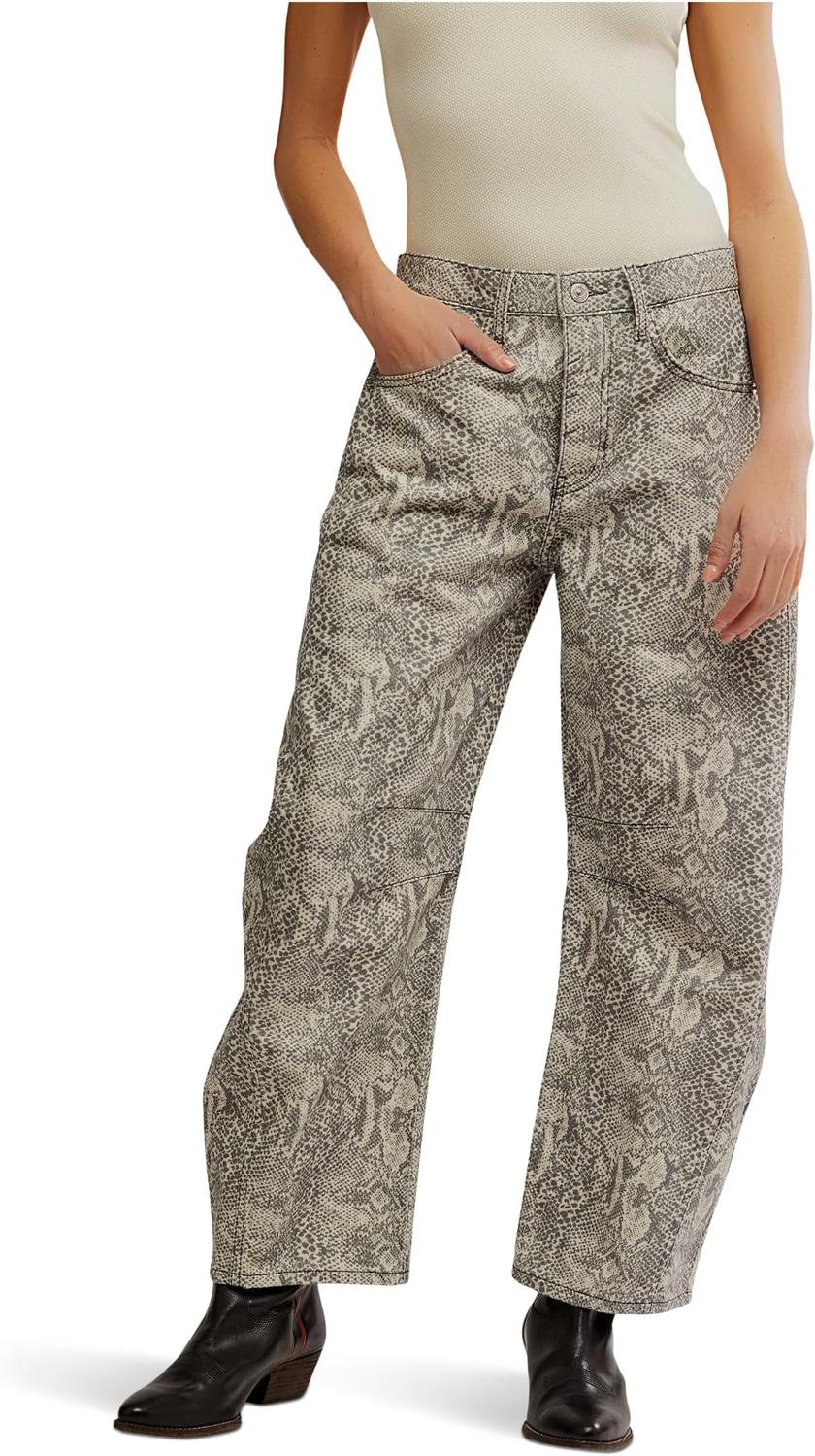 

Брюки Free People Good Luck Printed Barrel, Snake Combo