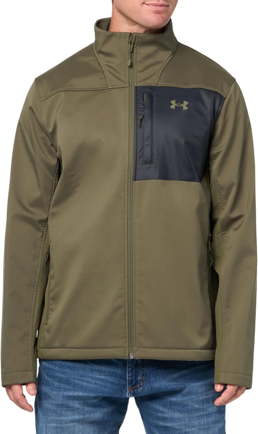 

Мужская куртка Under Armour Coldgear Infrared Shield 2.0 Soft Shell, (390) Marine Od Green/Black/Marine Od Green