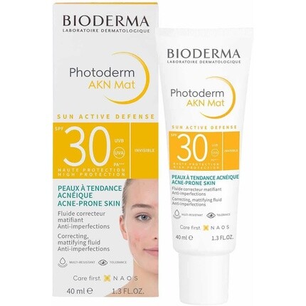 Bioderma Akn Mat Солнцезащитная жидкость Spf 30, 40 мл, Photoderm