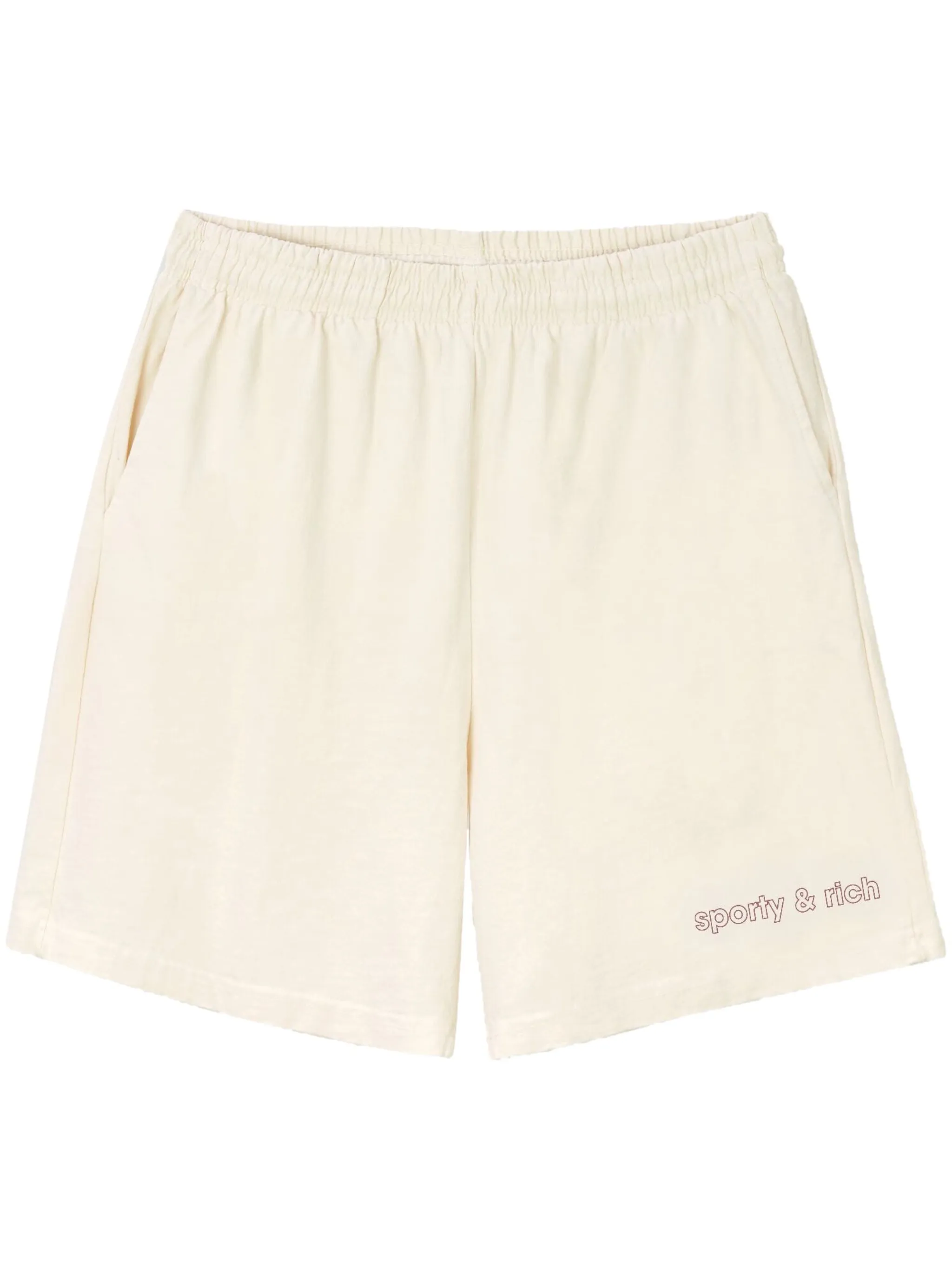 

Шорты с вышитым логотипом Sporty & Rich, белый