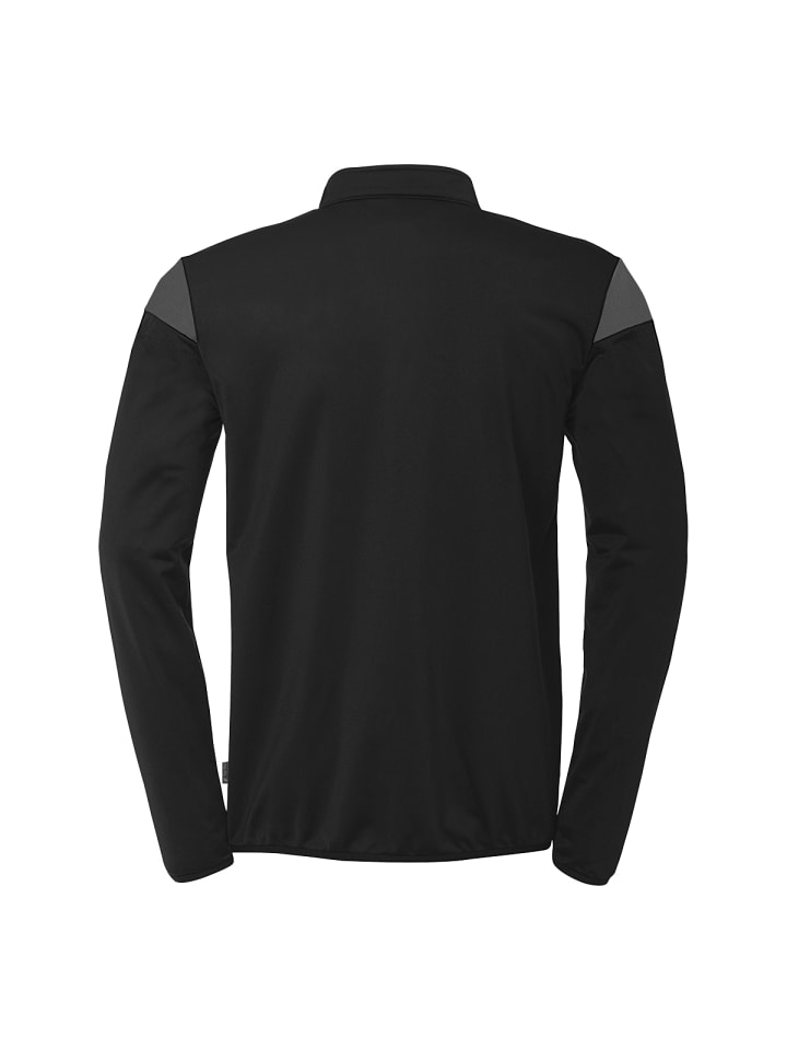 Uhlsport Футболка Squad 27 с застежкой-молнией 1/4, черно-антральная — фото 2