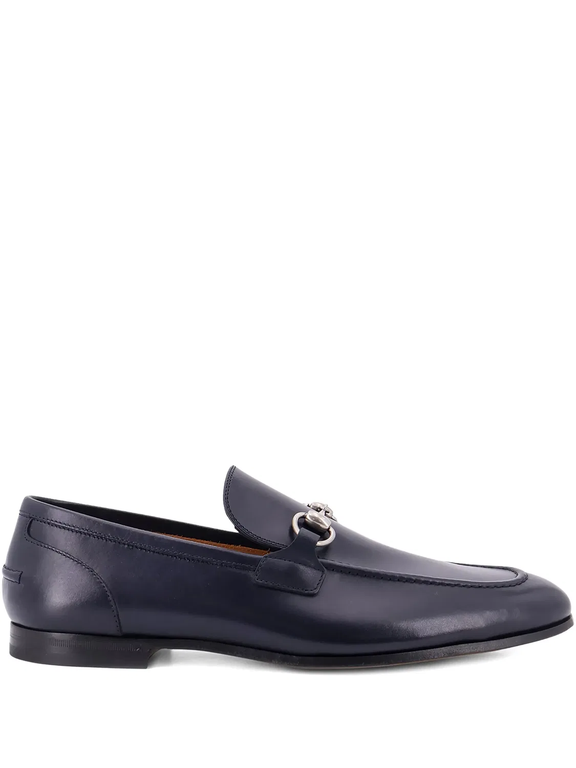 Лоферы с пряжкой Horsebit Gucci, синий