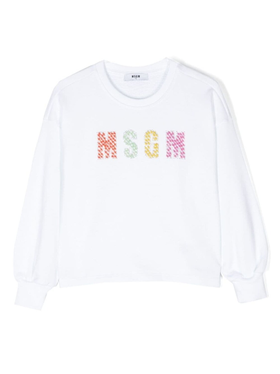 

MSGM Kids толстовка с логотипом, белый