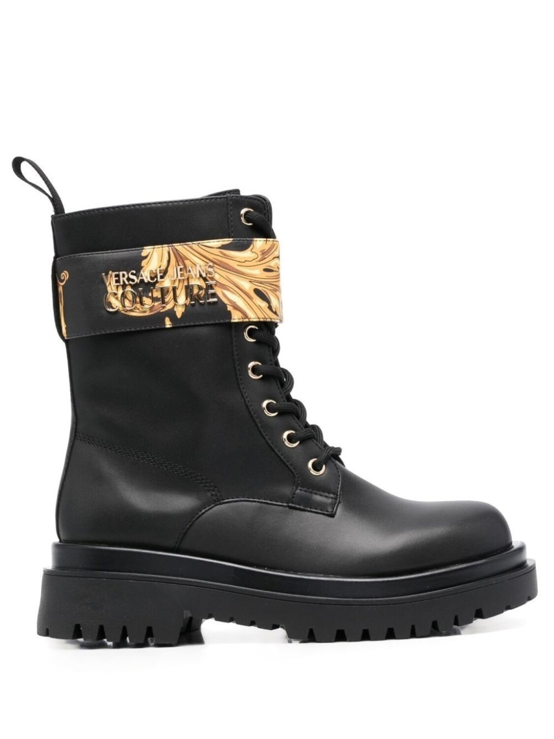 Versace Jeans Couture ботинки с принтом Baroque, черный
