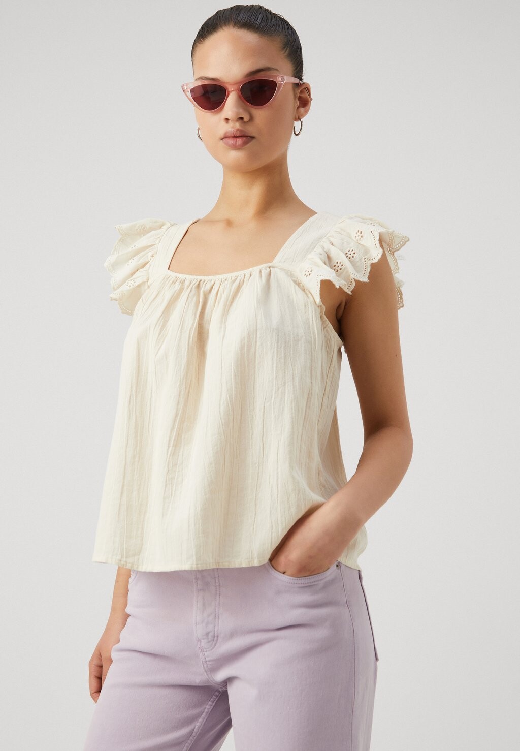 

Блуза VMPRIYA FRILL Vero Moda, кремовый