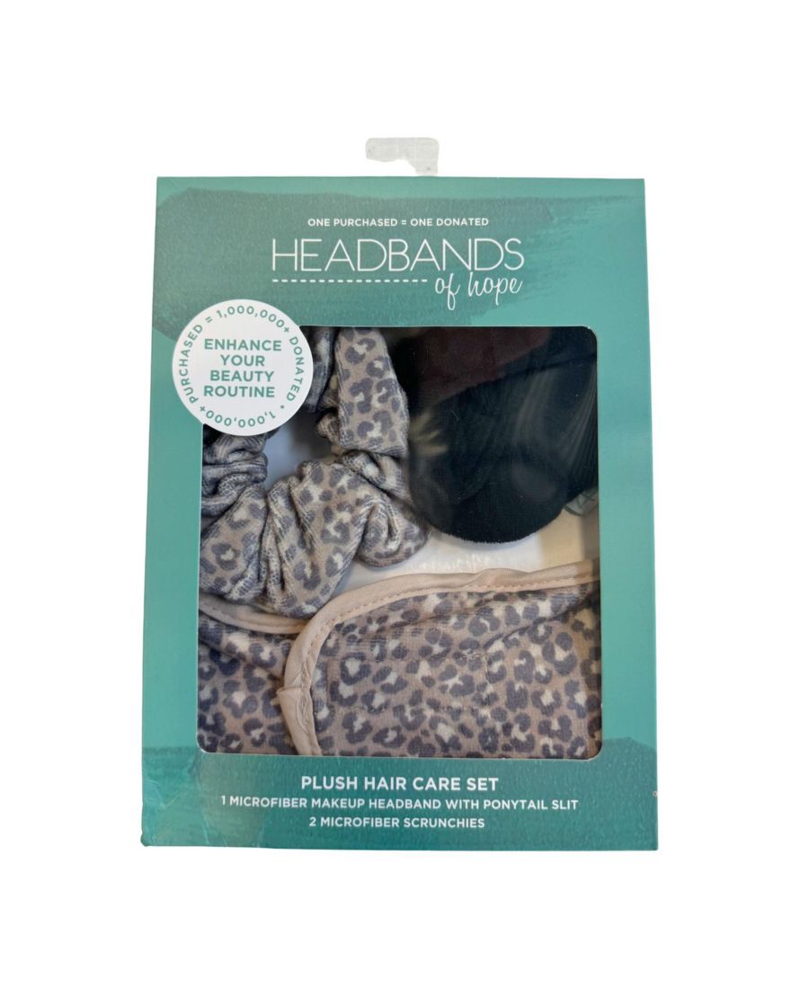Женский набор из микрофибровой повязки на голову и резинки для волос - Jaguar Headbands of Hope, мультколор — фото 2