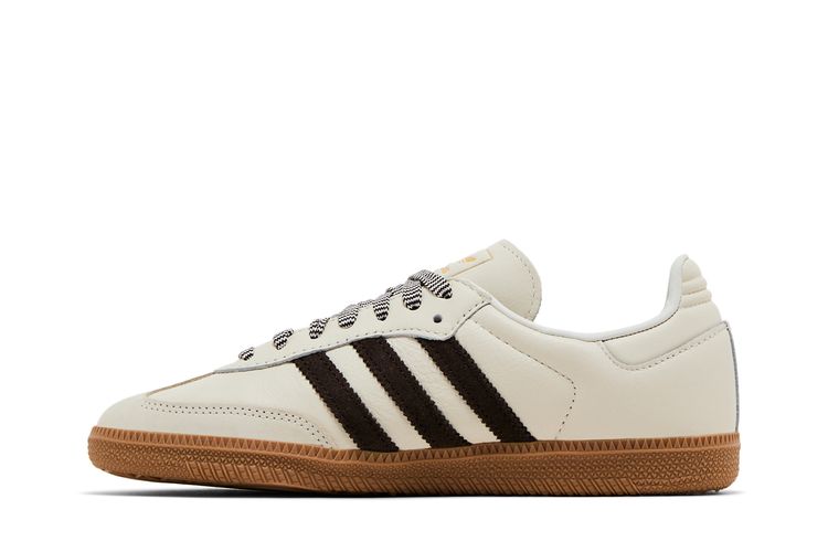 Кроссовки Wmns Samba OG 'Off White Dark Brown', кремовый — фото 3