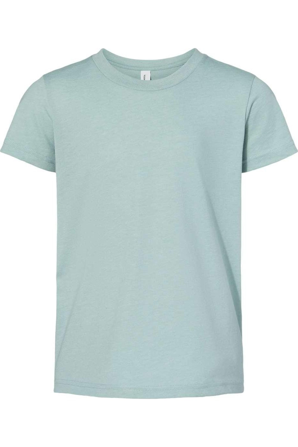 

Футболка молодежная BELLA + CANVAS CVC Jersey, цвет heather dusty blue
