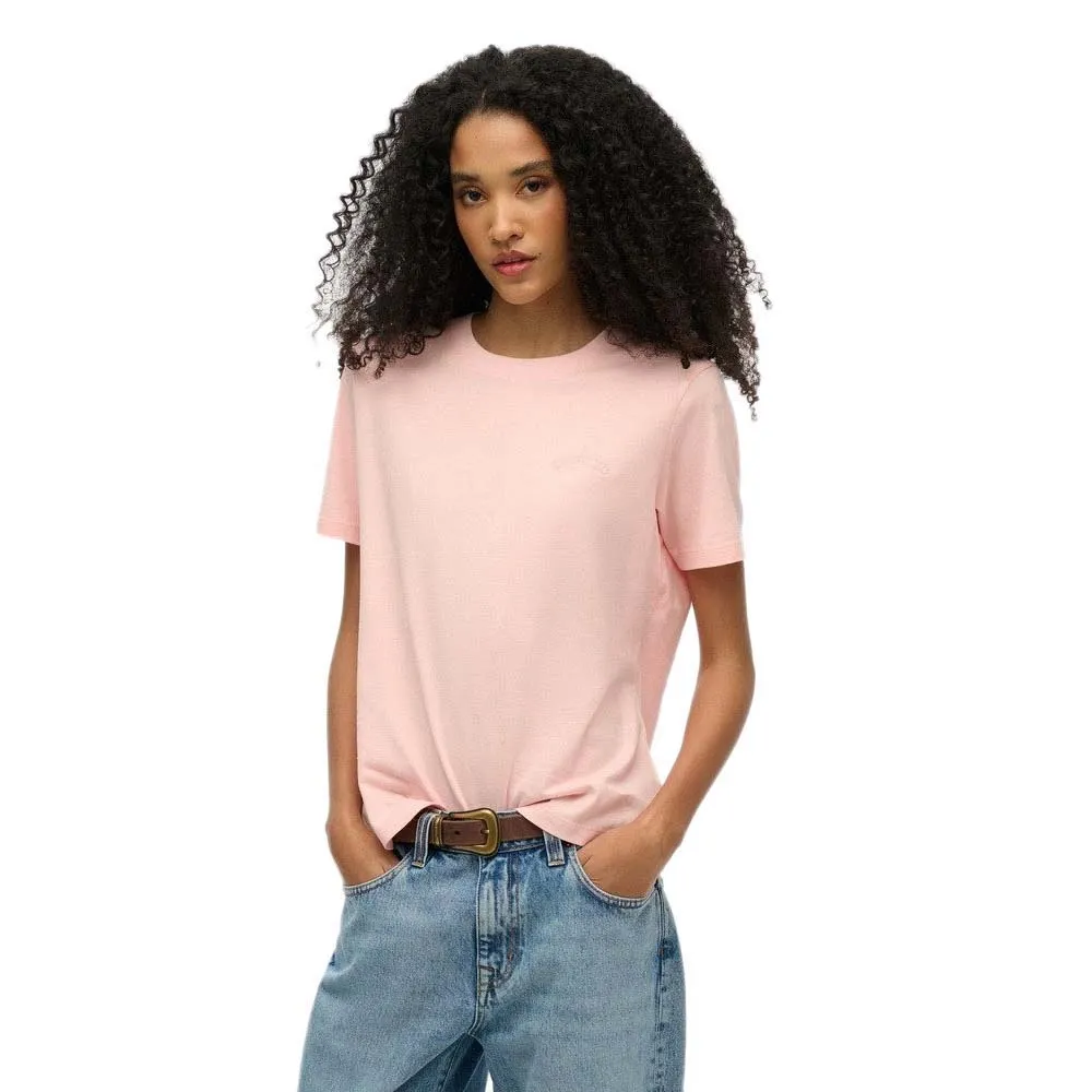 

Футболка с коротким рукавом Superdry Essential Logo Emb, розовый