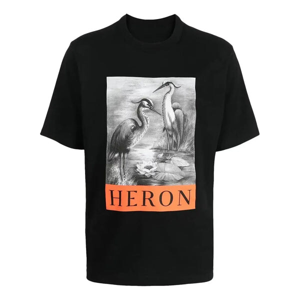 

Футболка fw22 logo heron t-shirt 'black' Heron Preston, черный