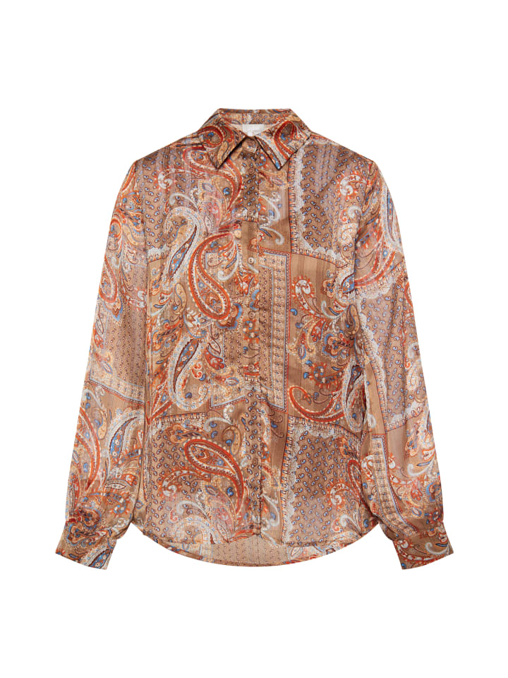 

Женская блузка коричневого цвета, разноцветная Usha