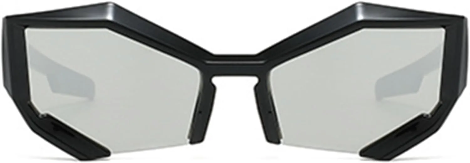 

футуристические солнцезащитные очки в стиле киберпанк для женщин и мужчин, с зеркальными линзами, для костюмированных вечеринок и клубов bullabulling, C3