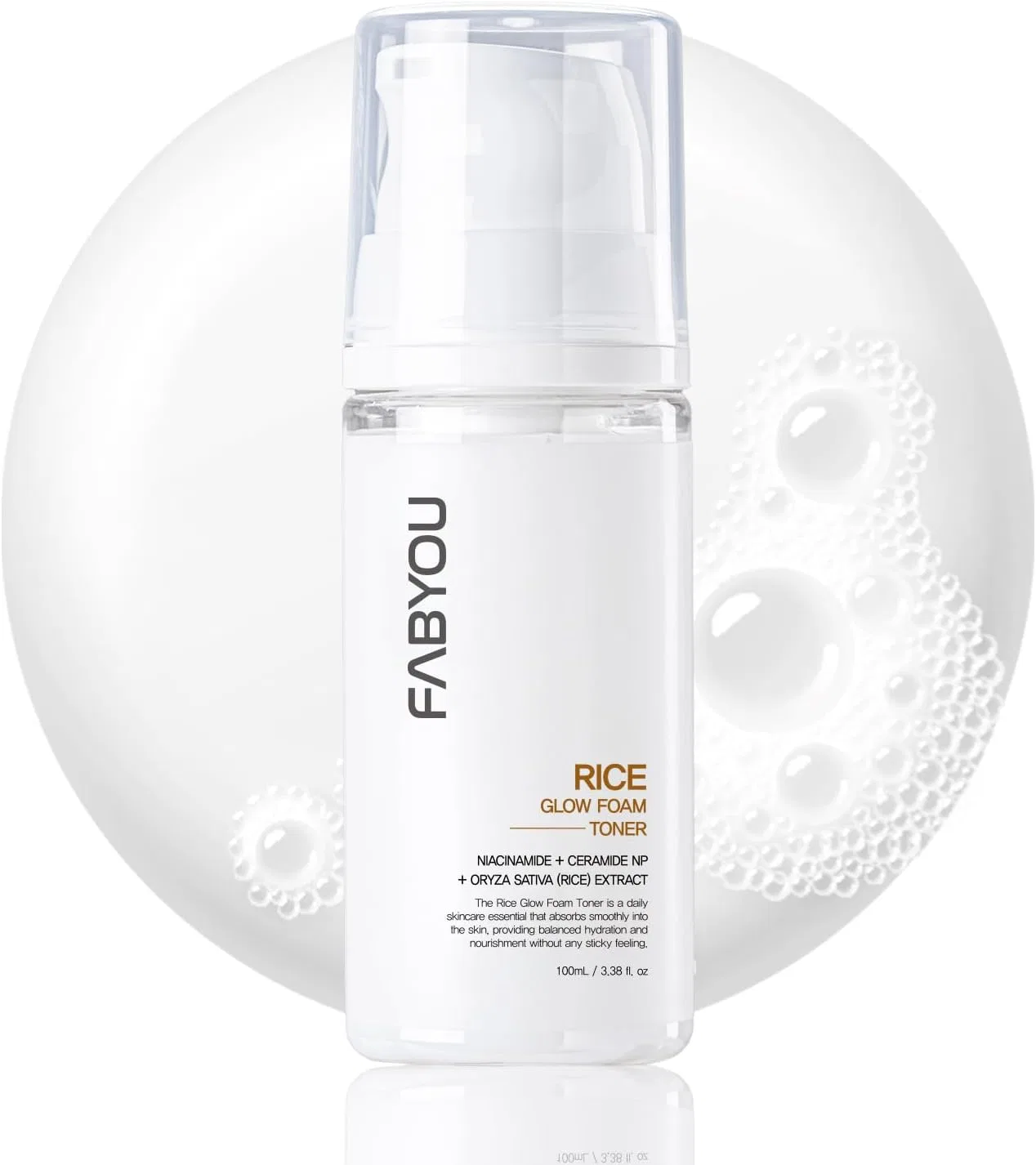 Лосьон Fabyou — Пенка Rice Grow Bubble Lotion с ниацинамидом и экстрактом риса, 100 мл