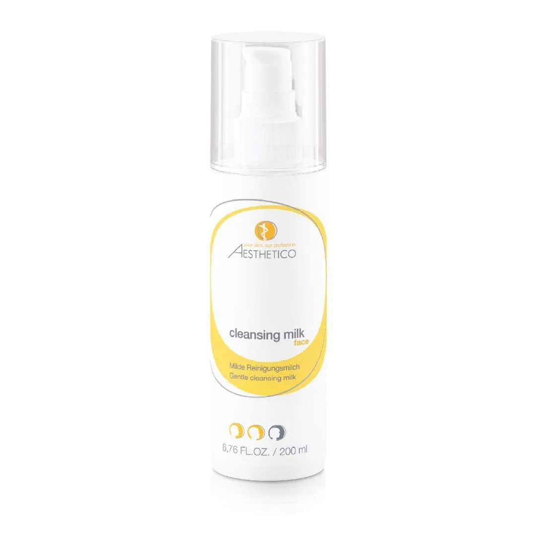 Мягкое очищающее молочко AESTHETICO Cleansing milk для сухой и склонной к экземе кожи, 4 x 200 мл Aesthetico