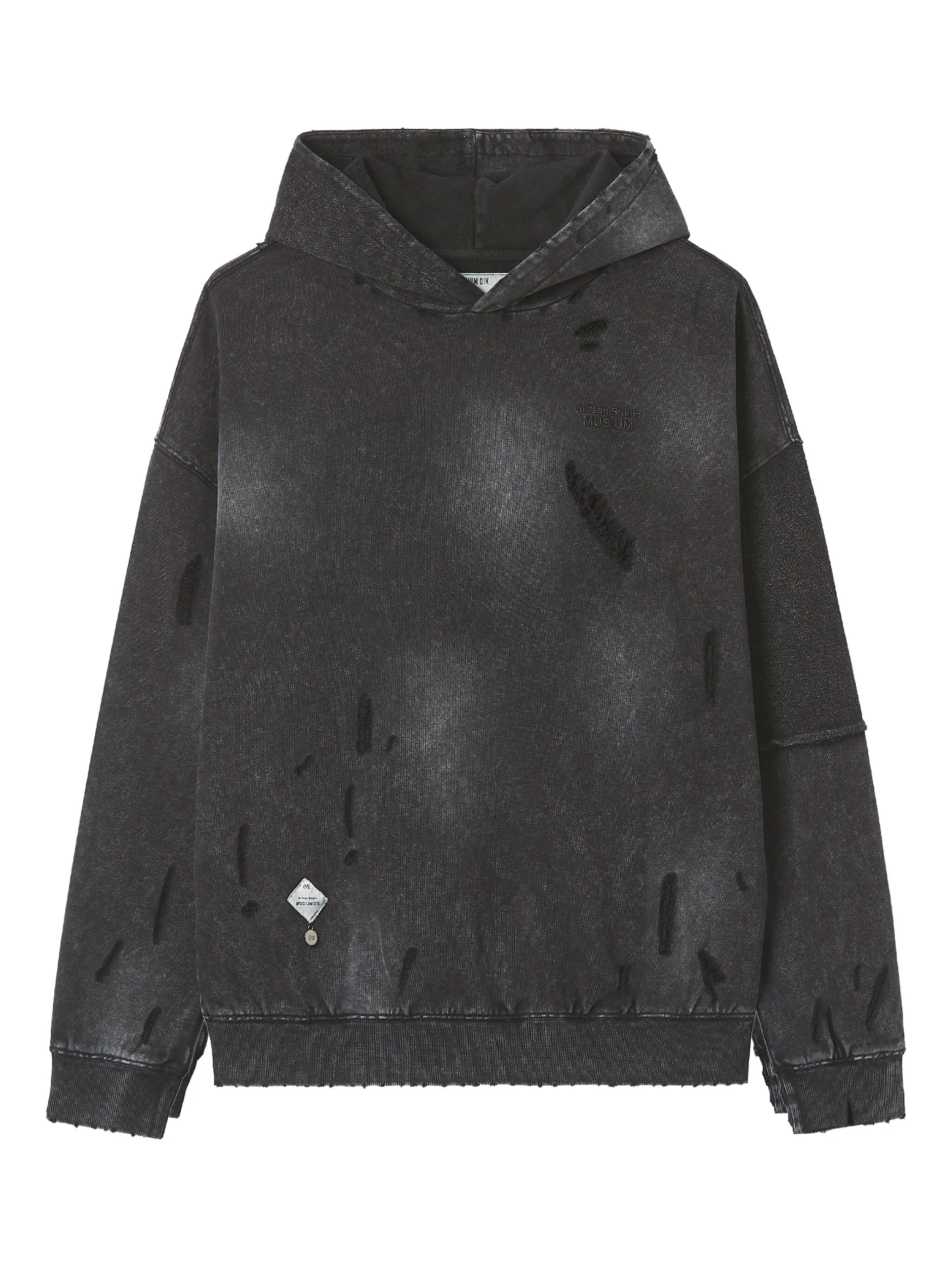 

Толстовка с эффектом потертости Musium Div., черный