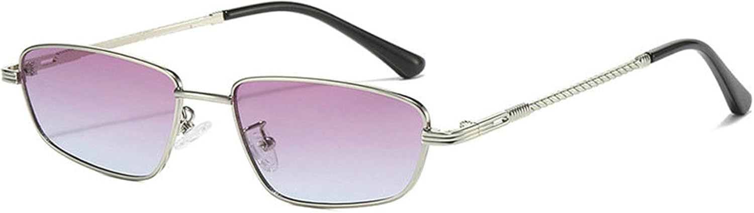 

Willochra Модные квадратные солнцезащитные очки для женщин 2025 Роскошные винтажные маленькие прямоугольные солнцезащитные очки для мужчин для активного отдыха UV400, C5