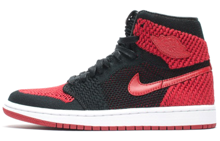 

Кроссовки Jordan 1 Retro High Flyknit Bred GS