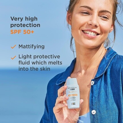 Солнцезащитный крем для лица Fusion Fluid Spf 50+ 50 мл, Isdin — фото 2