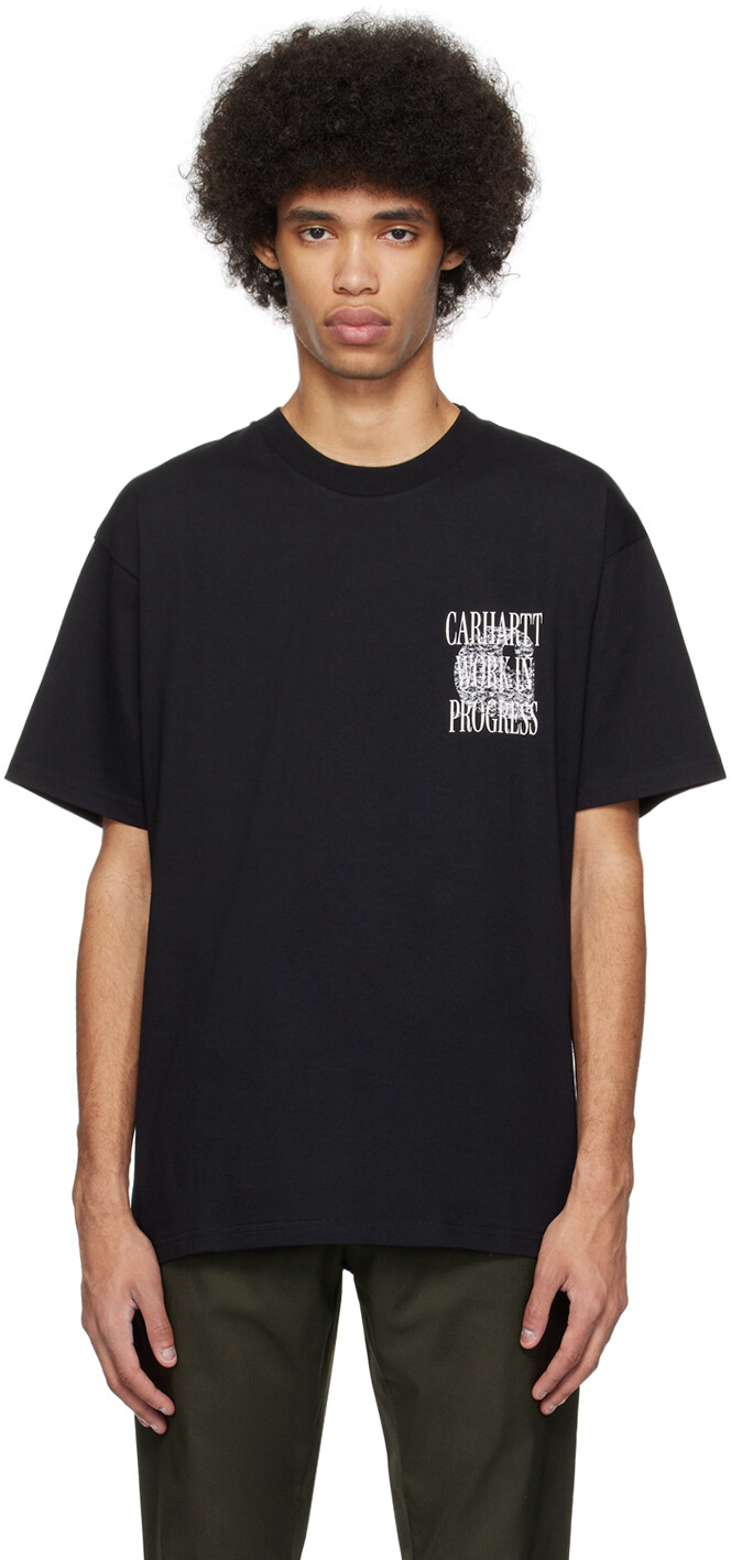 

Черная футболка с надписью Always a WIP Carhartt Work In Progress