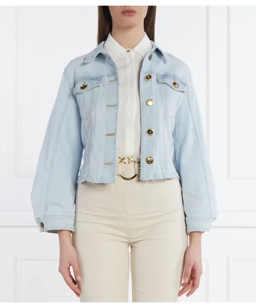 

Джинсовая куртка, куртка-боб Cropped fit Pinko, синий