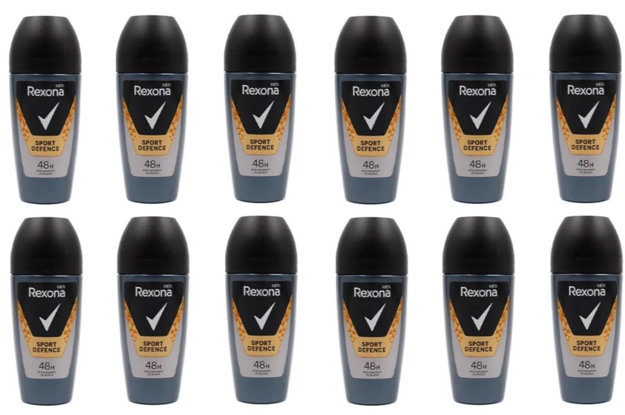Мужской дезодорант-антиперспирант-ролик Sport Defence от Rexona, 12 штук Rexona