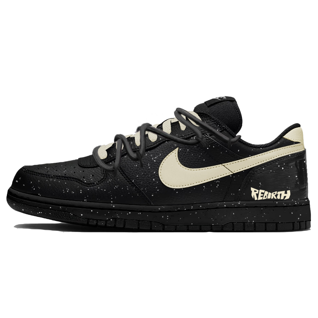 

Nike Мужские кроссовки для скейтбординга Big Devout Abрасion Resistant Breathable Low top черные бежевые