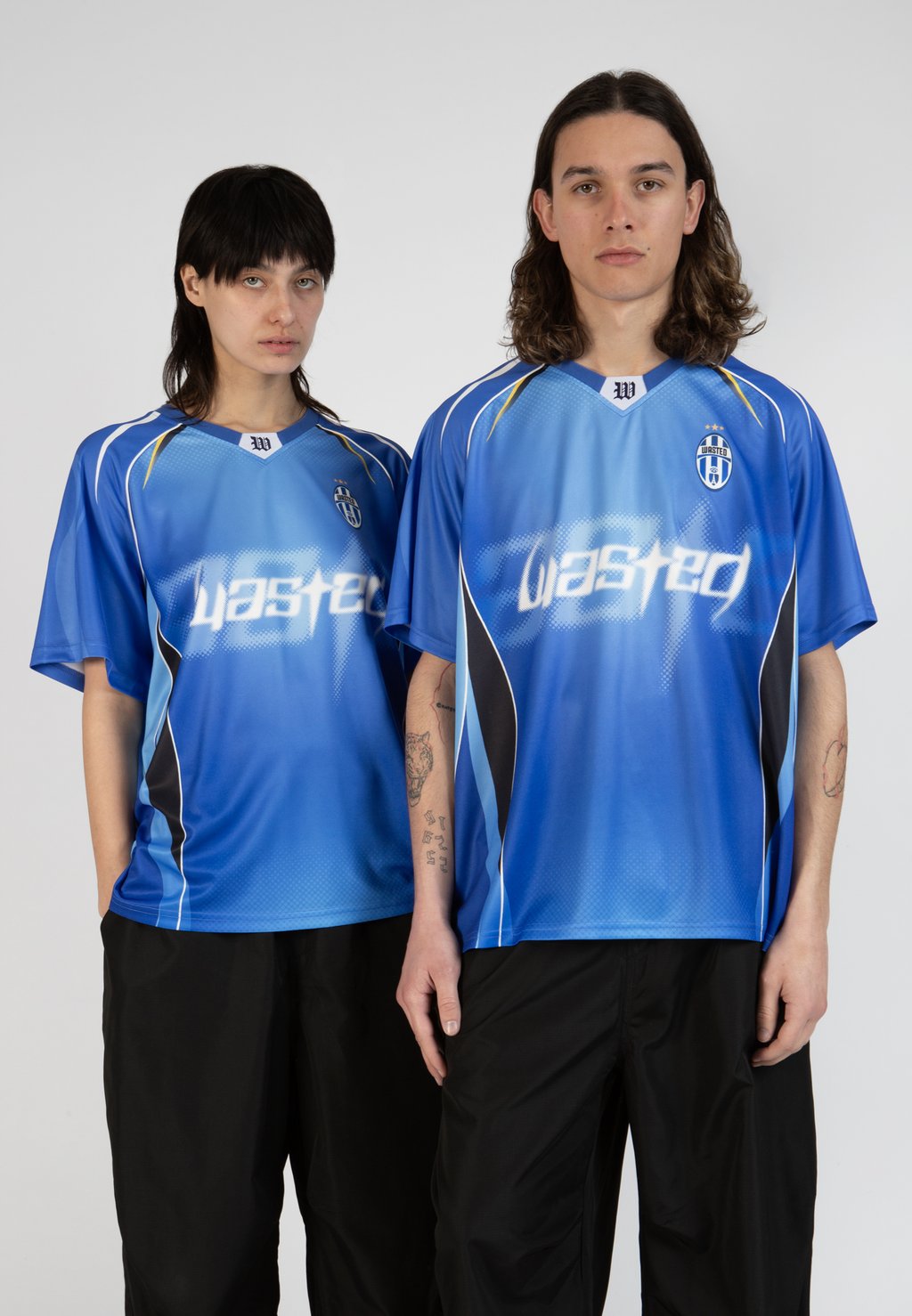 

Футболка с принтом AMBROSIANA FOOTBALL UNISEX Wasted Paris, синий