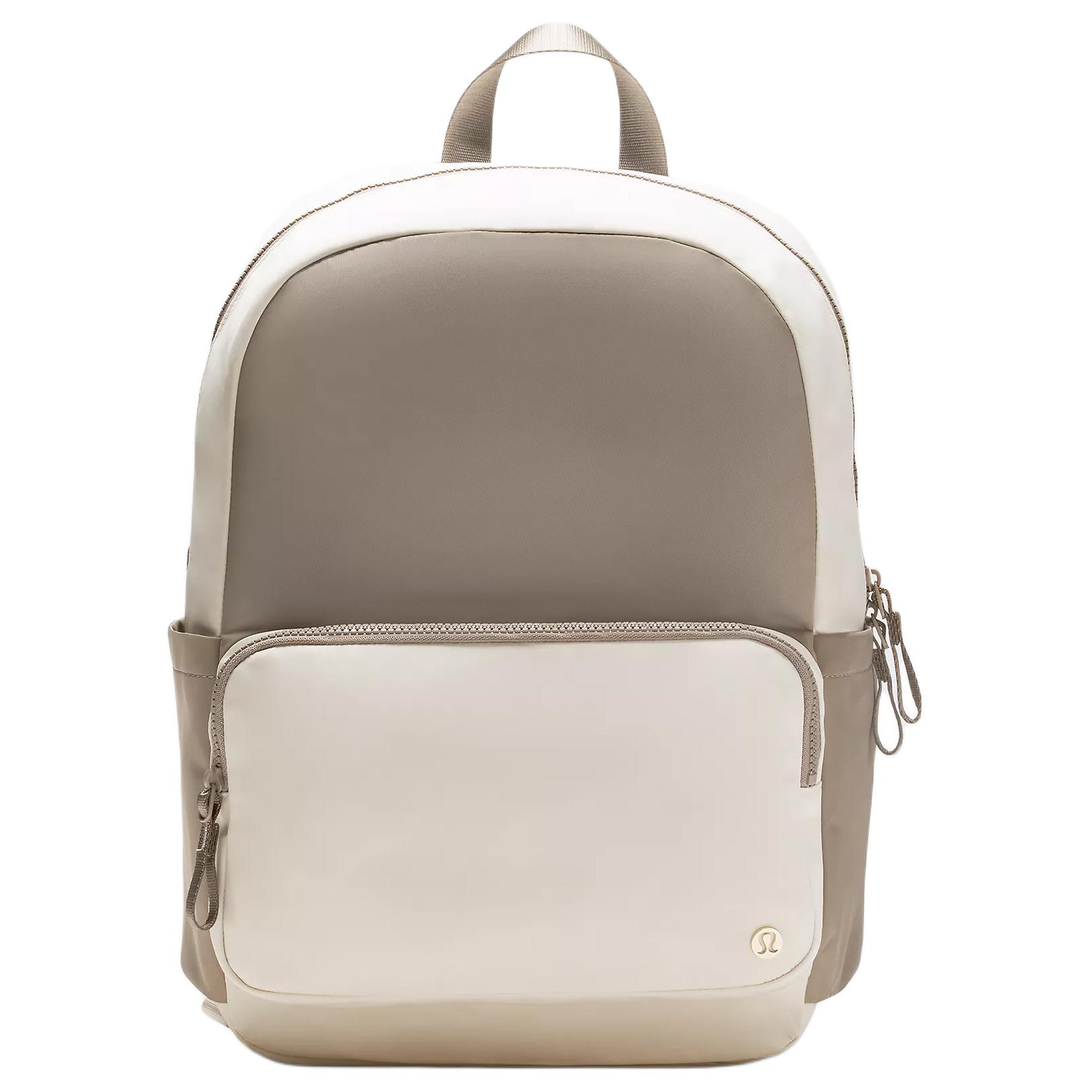 

Lululemon Рюкзак Everywhere Recycled Nylon With Polyester Regular для женщин, цвет Warm Gray с Light Ivory