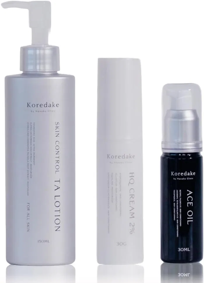 Набор для ухода за кожей TA Lotion 150 мл + 2% HQ Cream 30 г + ACE Oil 30 мл Koredake By Hanako Clinic