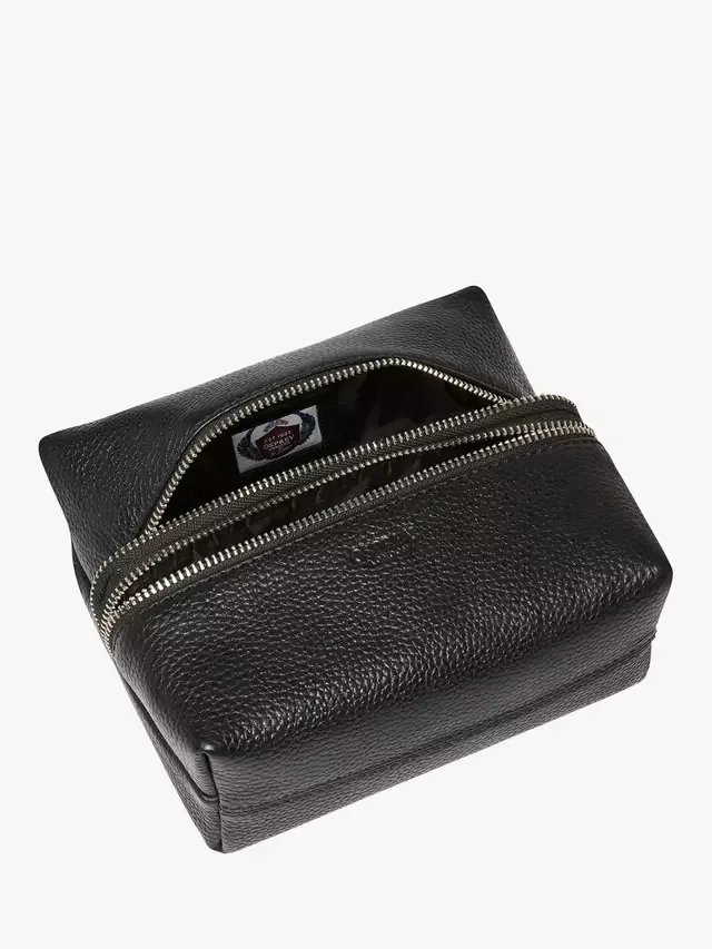 Маленькая косметичка с двойной молнией, черная OSPREY LONDON — фото 3