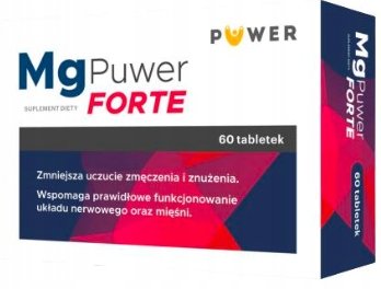 

Mg Puwer, Forte, магний, витамин B PUWER, 60 таблеток. Puwer Polska