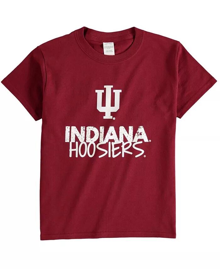 

Футболка Big Boys Crimson Indiana Hoosiers с круглым вырезом Two Feet Ahead