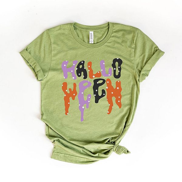 

Футболка с принтом Dripping Halloween Stars Simply Sage Market, Light Green, Зеленый, Футболка с принтом Dripping Halloween Stars Simply Sage Market, Light Green