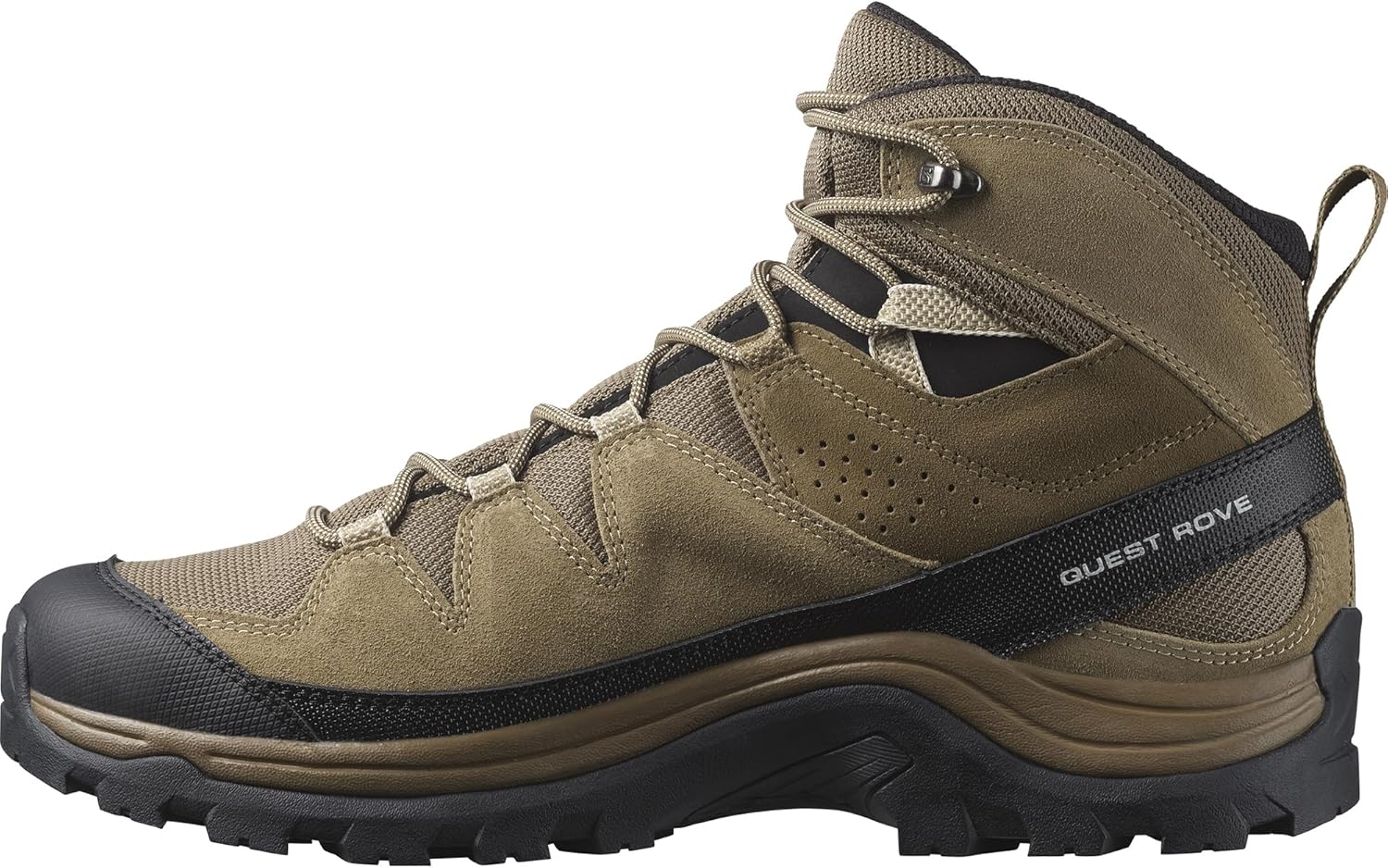 Кроссовки для трейлраннинга Salomon Men's Quest Rove Gore-Tex, Kangaroo/Kelp/Black — фото 2