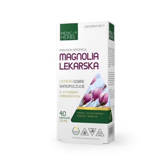 

Магнолия лекарственная 90% хонокиол Medica Herbs Стресс пищеварения