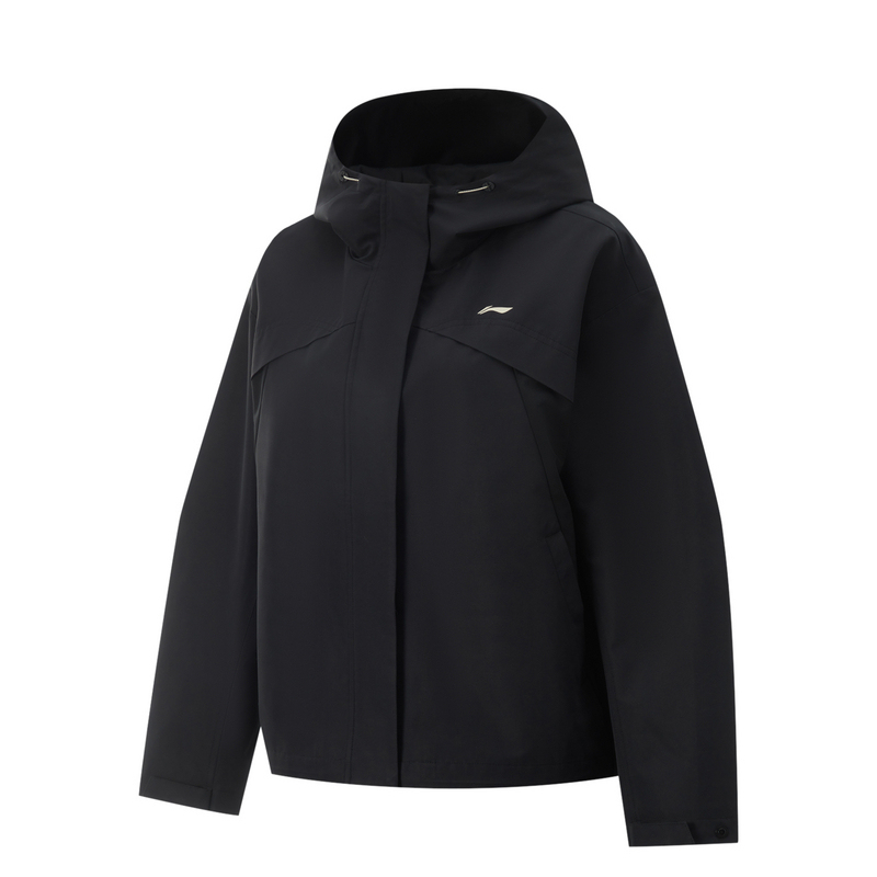 

LINING Фитнес куртка тренч женская черная, Black