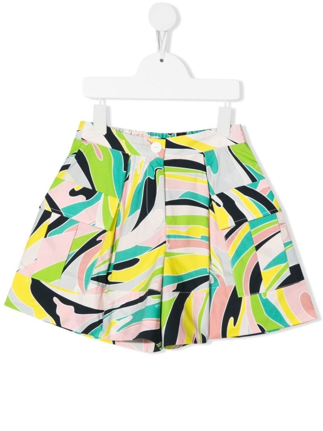 

PUCCI Junior шорты с графичным принтом, зеленый