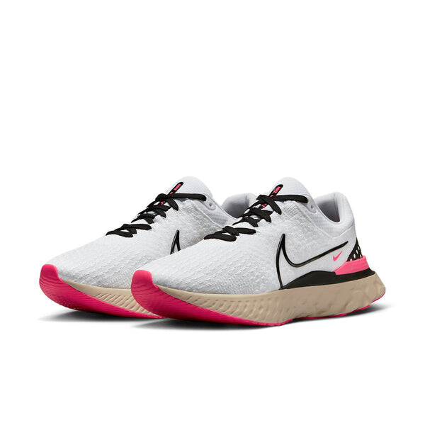 Кроссовки react infinity run flyknit 3 Nike, белый — фото 3