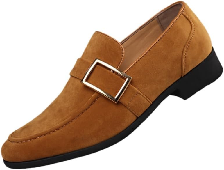 

Мужские оксфорды из мягкой замши - большой размер, удобные, простые и элегантные, подходят для повседневного делового использования Clolinde, желтый